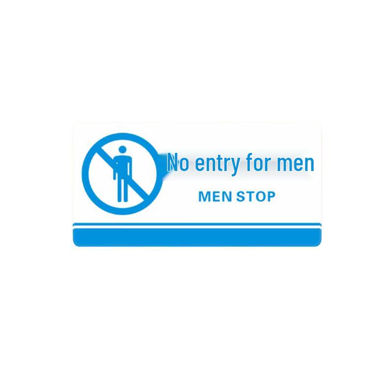 Acrylic  Gentlemen Stop  Sign