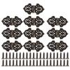 Antique Decorative Hinges Green Bronze Printing Zinc Alloy Furniture Wooden Box Gift Box DIY Hinges