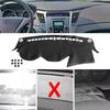 Leather Car Dashboard Dash Cover Pretector Mat Black Compatible with Hyundai Sonata 2011 2012 2013 2014