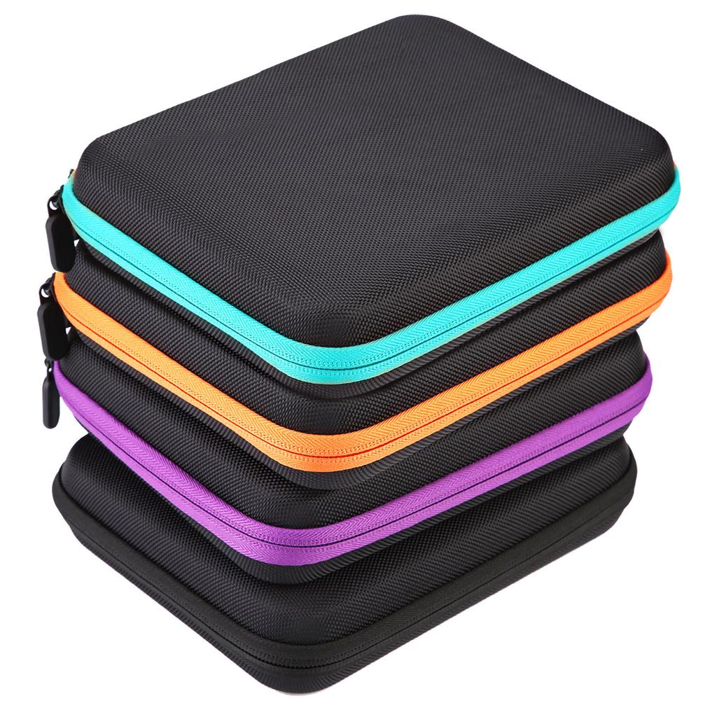 1-2Pcs 63 Slots Portable Aromatherapy Essential Oil Storage Bag Case Box Organizer Essential Oil Storage Bag 21.5*17.2*5cm