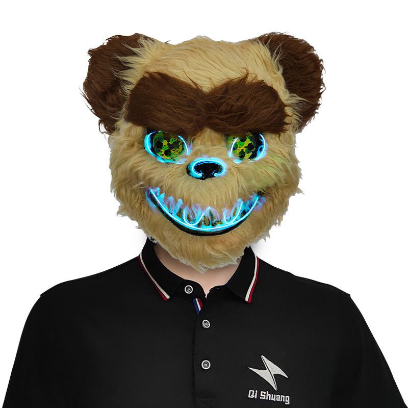 Zářící halloweenská maska ​​s krvavými zvířaty