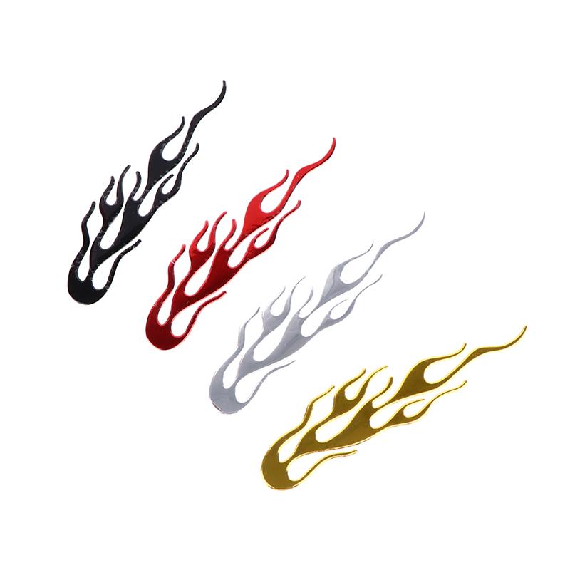 20*4Cm Car Motorcycle 3D Flame Fire Reflective Sticker Reflective Vinyl Decal