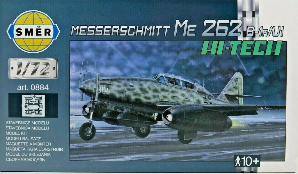 SEMAR 1/72 German Messerschmitt Me262B-1a/U1 Night Fighter High-Tech Plastic Model Kit SME72884