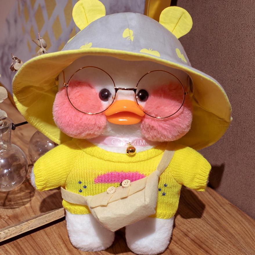 30cm Cute Lalafanfan Stuffed Soft Doll Plush Toy Kawaii Aminal Toys Girl Dressing Wearing Clothes Birthday Gifts