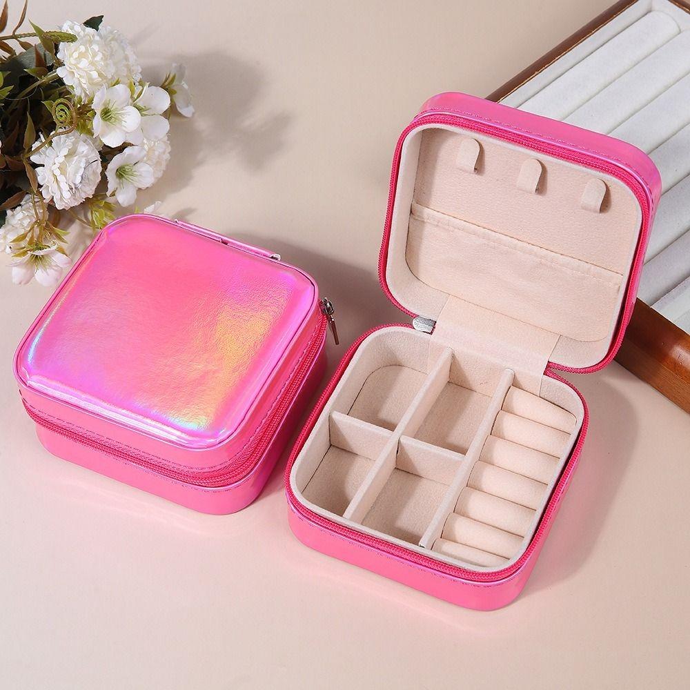 Large Capacity Jewelry Packing Bag PU Leather Mini Jewelry Display Box Outdoors