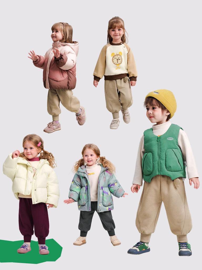 Cozy Flip-Over Fleece Pants - Kids' Winter 2025 Versatile Casual by Tongbei