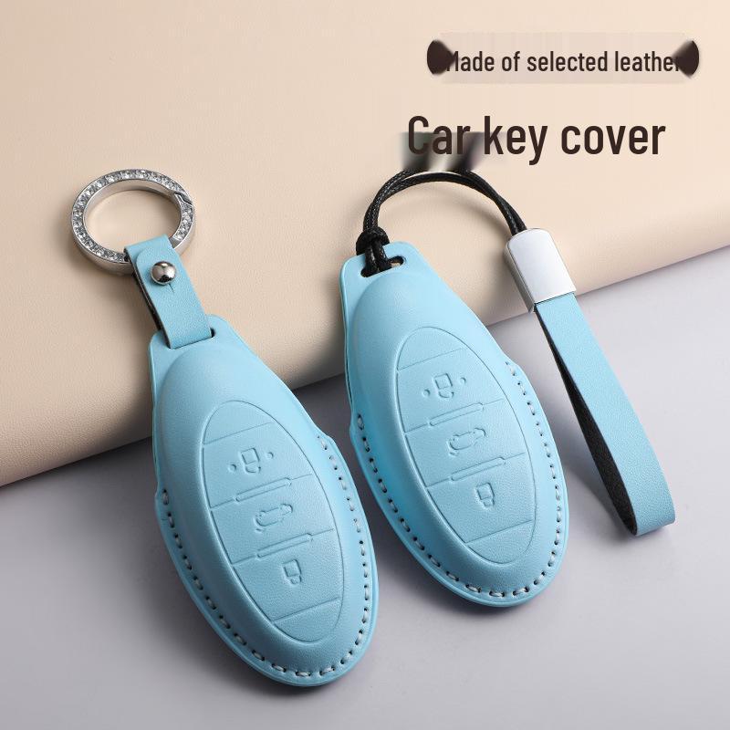 Creative Buckle Car Key Case for FAW Bestune T77, T99, B70, T55, T33 - Full Wrap Shell for Men & Women