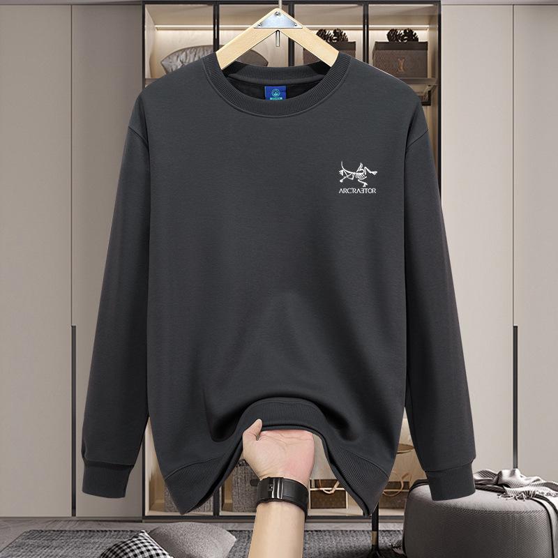 2025 Autumn American Style Heavyweight Men's Bird House Hoodie - Velvet Lined, Loose Fit, Round Neck, Long Sleeve, Unisex Winter Wear.