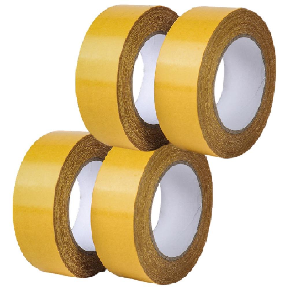 4 Rollen Super Spurloses Doppelseitiges Klebeband Hitzebeständige Fasergewebebänder Gitterfaserband Heimdeko