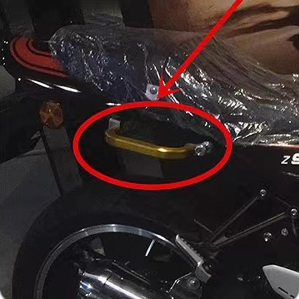 LEDISHUN Motorcycle Assist Side Grips for Kawasaki Z900RS and Z900RSCAFE Grips, (All Models) (Silver)