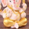 Elephant God Figurine Desktop Hindu Resin Luck And Wealth Art Statue Ornament