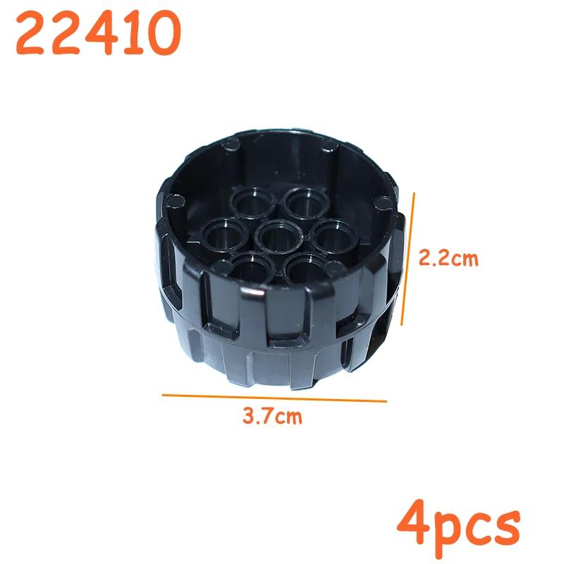Non-Toxic Tire Wheel Cross Hole Car Truck Wheels Hub Hard Plastic Technical Bricks Moc Motorcycle Tyre & Rim Construction Building Blocks