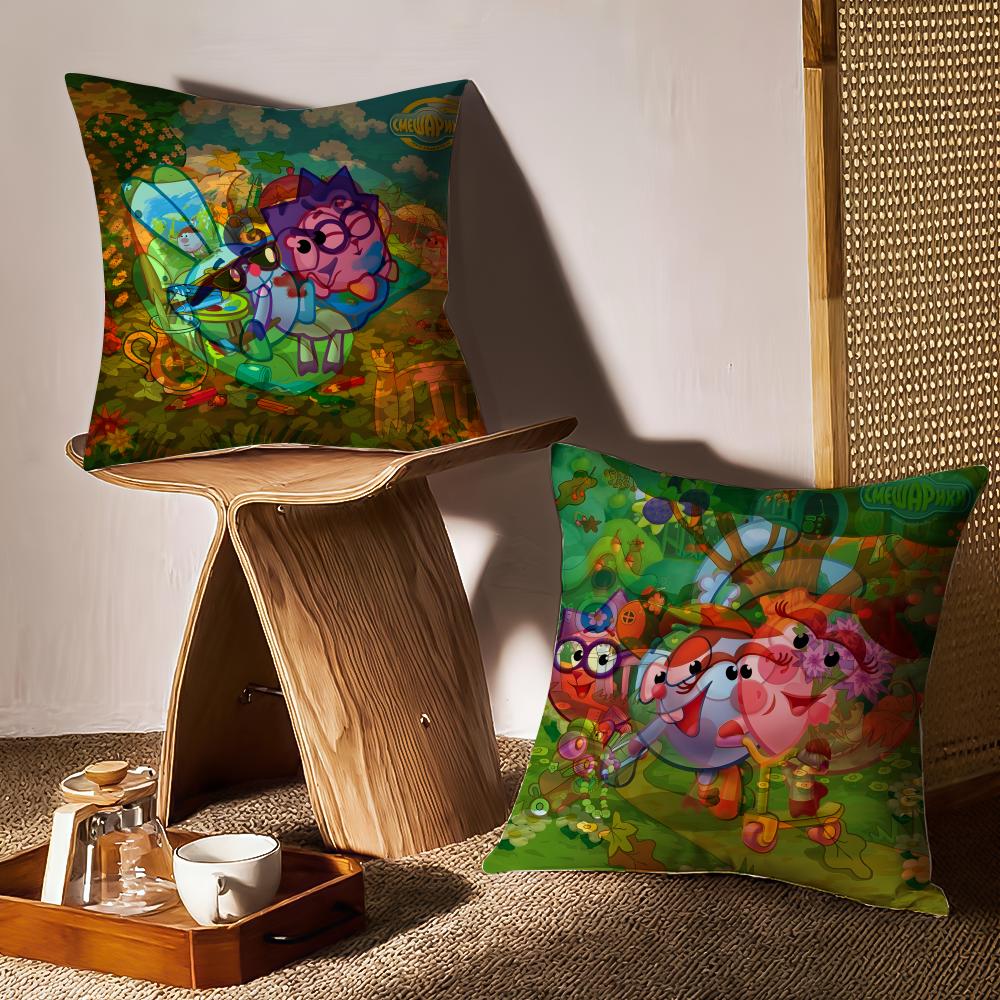 Pillow Case Pattern Printed Pillowcase For Living Room Sofa Cushion Cover & Bedroom Decor Cute K-Kikoriki A-Animation