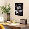 Vintage Gothic Metal Sign New Tattoo Day Wall Decor Bar Poster