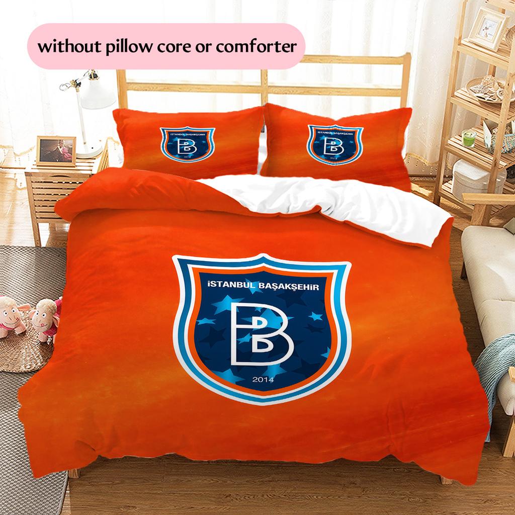 İstanbul Başakşehir Pattern Bedding Quilt Set  Home Decoration  Gift (1 * duvet cover + 2 * pillowcase  without core)