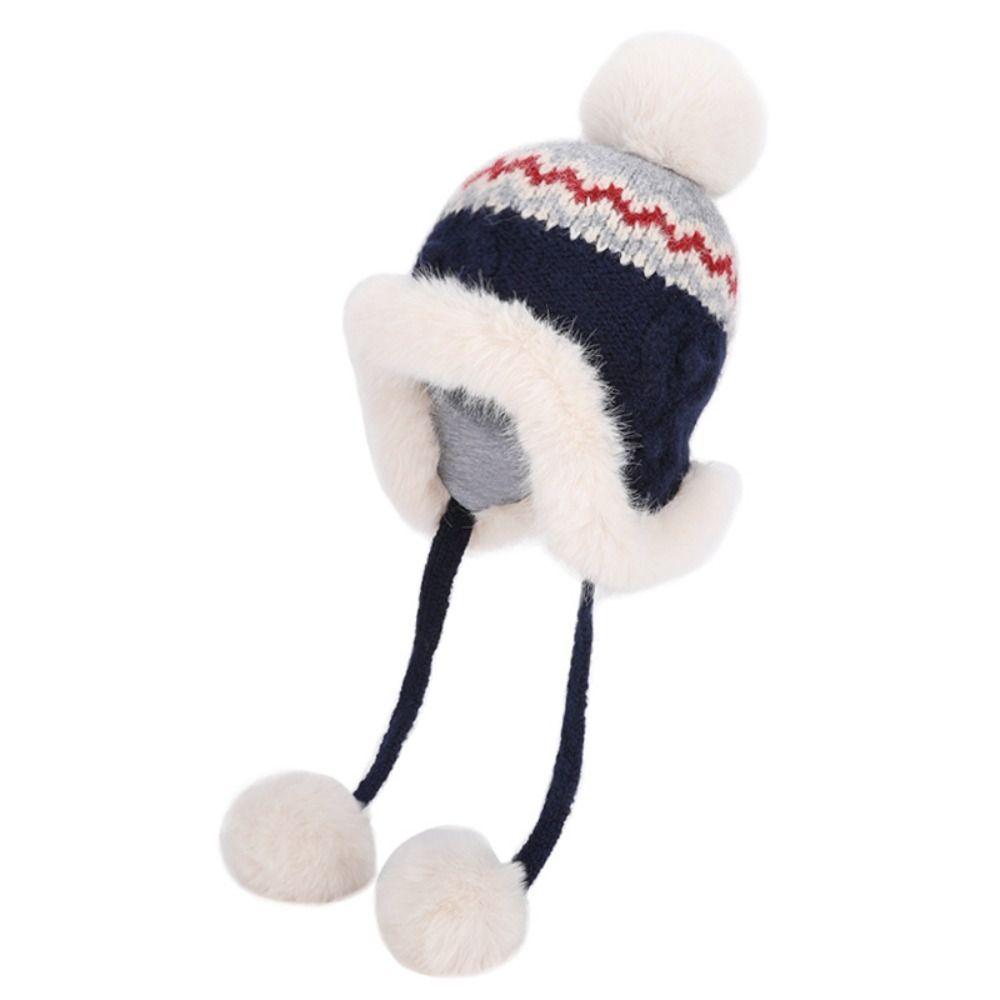 Ethnic Style Fair Isle Style Beanies Warm Lei Feng Hat Casual Jacquard Knitted Hat Winter