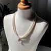 Women's Bold Pearl Layered Double-Strand Necklace