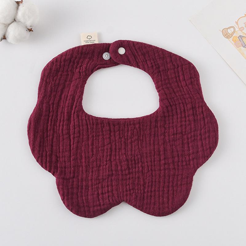 360-Degree Pure Cotton Petal Baby Drool Bib