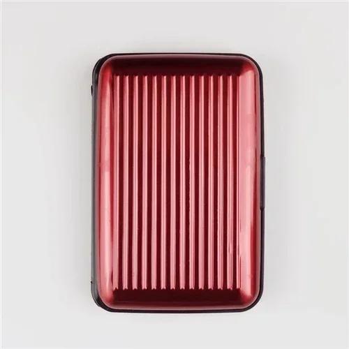 1Pc Men Aluminum Bank Card Holder Blocking Hard Case Wallet Solid Credit Card Anti-RFID Scanning Protect Card Holder Dropship