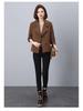 2024 Women's High-End Wool Coat: Petite Short Style with Suit Collar for Spring and Autumn