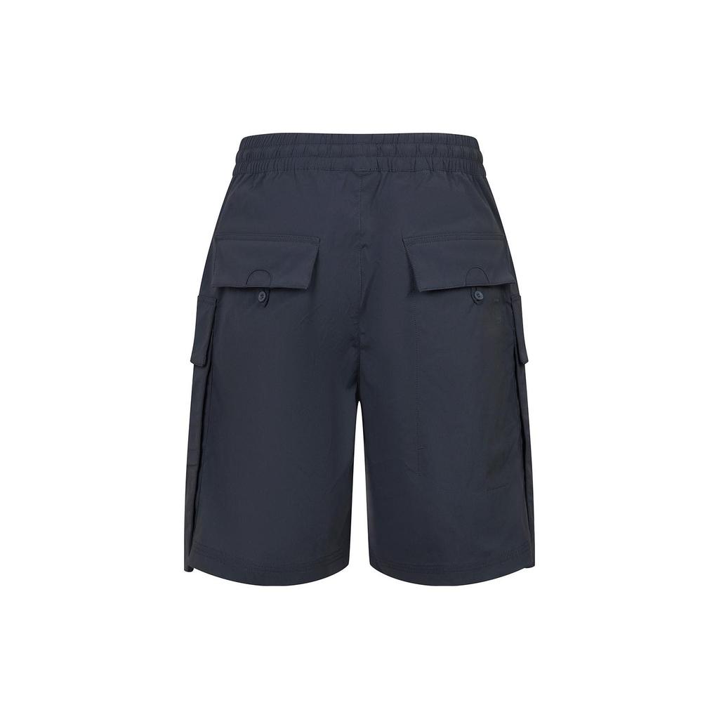 Li Ning X Jackie Chan Kung Fu Series Innate Qi Solid Color Multi-Pocket Cargo Shorts Men Shorts Black AKST033-1