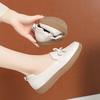 2.5cm Fashion Comfortable Shallow Mouth Soft Leather Shoes Women Flats Fall 2025 Sweet Bow Loafers Non Slip Shoes for Office Mom