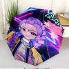 KPop Demon Hunters Print Automatic Open Close Umbrella, Portable Foldable Umbrella, for Outdoor Commute Camping Trip, Ideal Birthday Gift