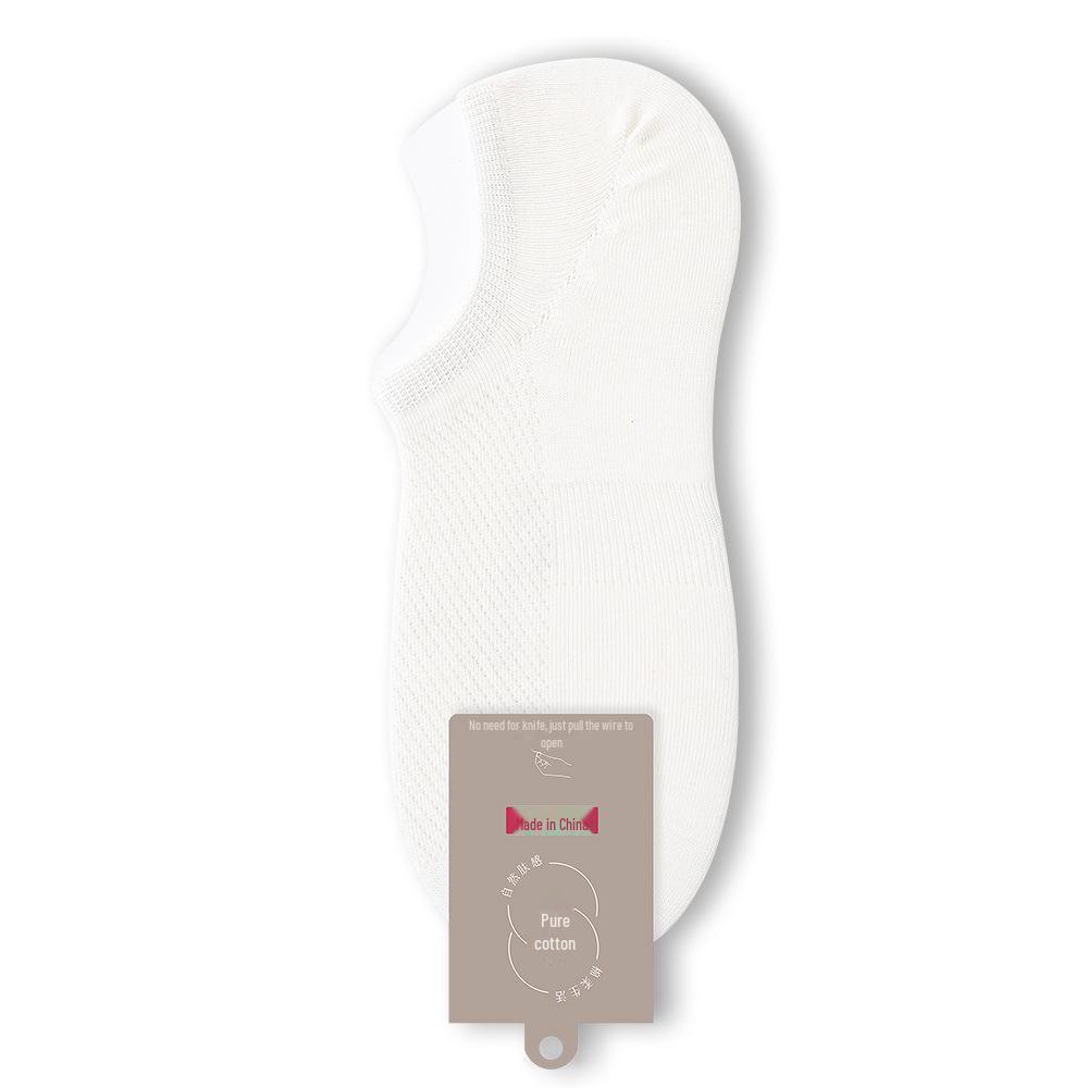 Men’s Invisible Cotton No-Drop Heel Socks: Non-Slip, Antibacterial, Breathable, Sweat-Absorbent, Ultra-Thin