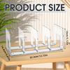 Acrylic File Sorter, Clear File Holder Acrylic Desk Organizer, Sturdy Desktop File Organizer File Folder Holder Rack