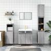 Vidaxl Badezimmerschrank, Sonoma Eiche Grau, 58x33x60 cm