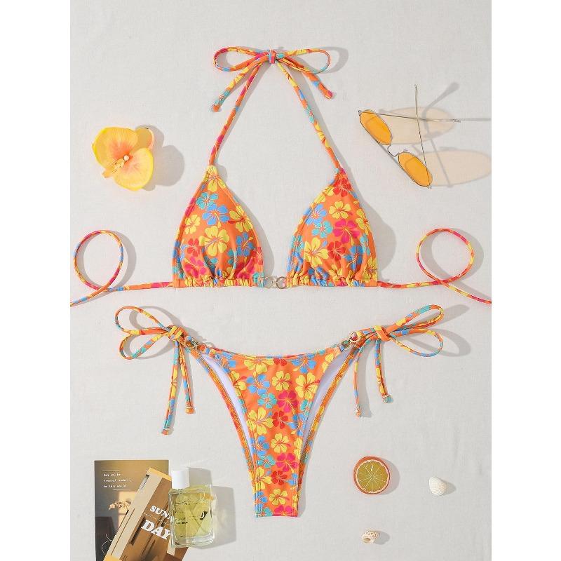 Nowy damski strój kąpielowy bikini sznurowany Premium Seksowny strój plażowy Letnia moda