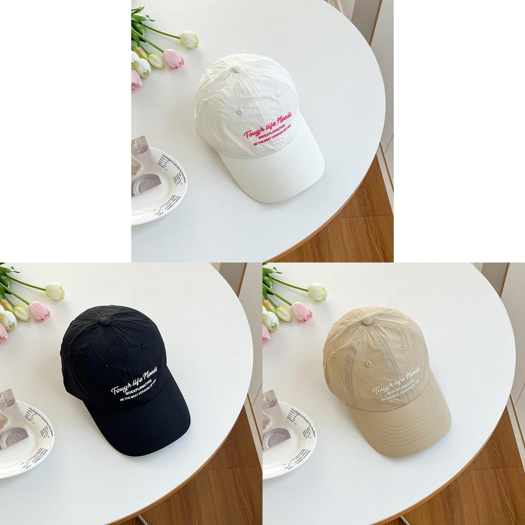 Spring Summer Embroidered Letter Baseball Cap With Breathable Waterproof Sun Protection For Women