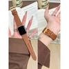 High Quality Leather Loop For Apple Watch Band Women 11/10/9/8/7/6/5/4/3/2/1 SE 38mm 40mm 41mm 42mm 44mm 45mm 46mm 49mm Strap