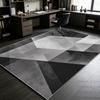Minimalism Black White Gray Geometric Study Carpet Antiskid Easy Cleaning Living Room Rug Washable Room Decoration Home Mat