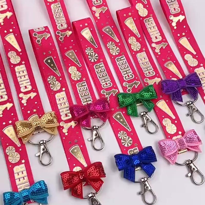 Pack Of 10 Cheerleader Keychains Soft Polyester Accessories For Sports Enthusiasts Sturdy And Lightweight Design