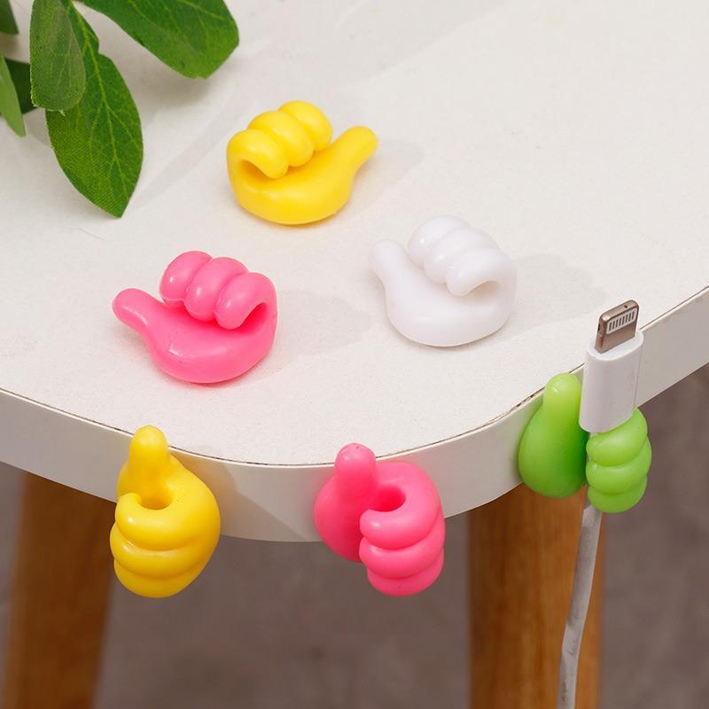 

10pcs Hand-Shaped Rubber Cable Holder and Glasses Organizer for Car 10pcs