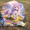 1PC Unicorn Fantasy Umbrella-8-Rib Reinforced, Automatic Open, Lightweight & Durable, Fashion Accessory for Outdoor-D341