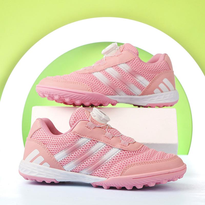 2025 Summer Velcro Breathable Mesh Children's Football Shoes Campus Football Sports Shoes Professional Non-slip Training Shoes
