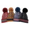 Windproof Striped Jacquard Y2K Winter Hat Unisex Knitted Beanies Custom Travel 100% Acrylic Common