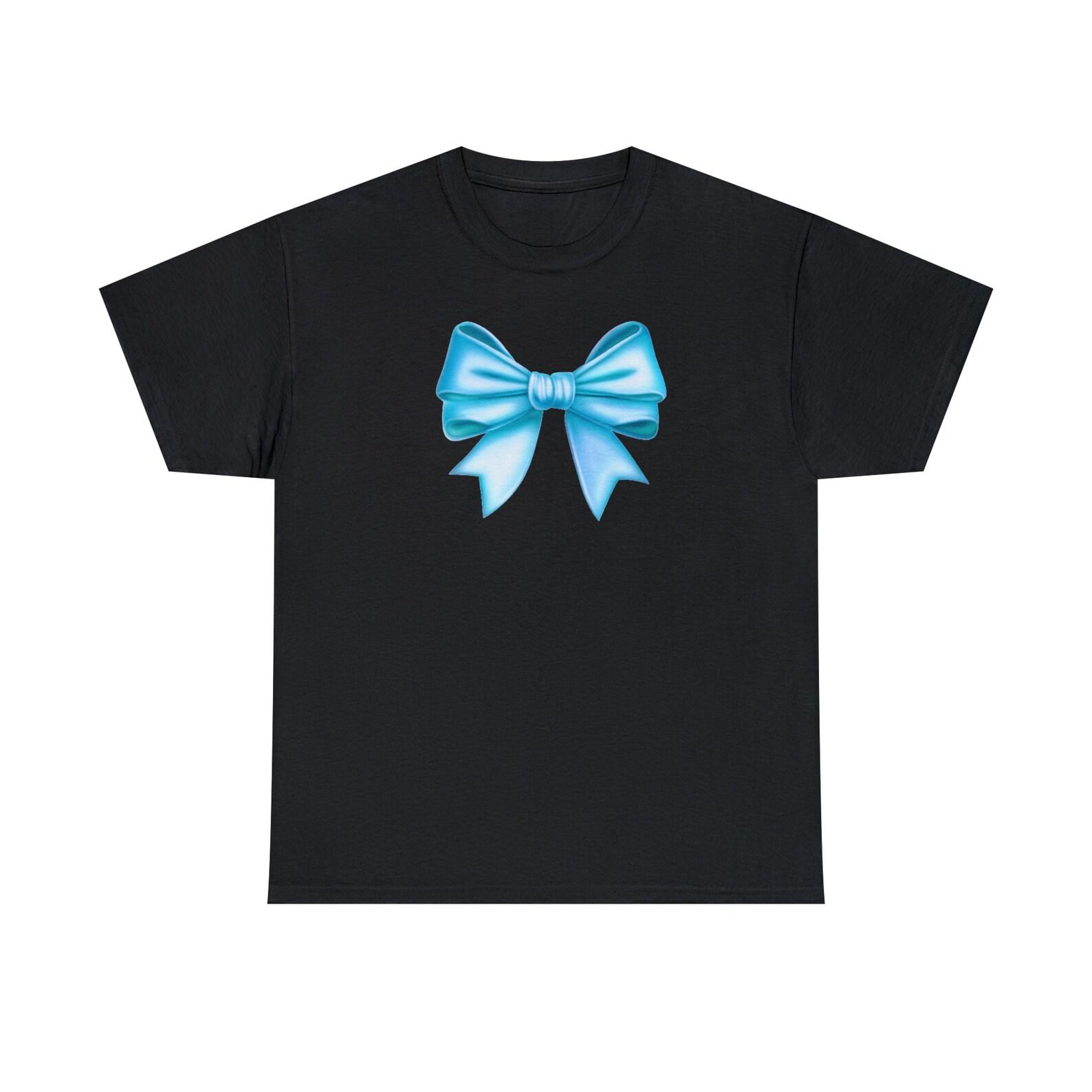Blue Bow Cotton Tee 150