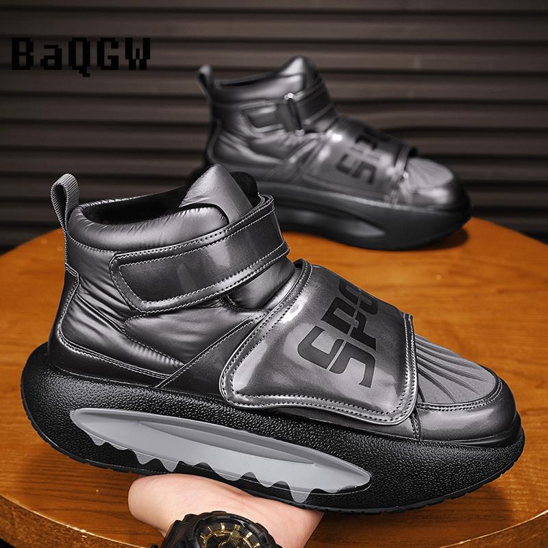 Autum Designer Snow Boots Men Winter Thick Sole Comfortable Cotton Sports Shoes Waterproof Anti Slip Outdoor Casual Shoes Flats
