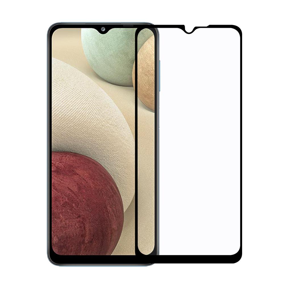 Anti-scratch Shockproof Complete Covering 9H Black Frame Tempered Glass Screen Protector Film (Full Glue) for Samsung Galaxy A12