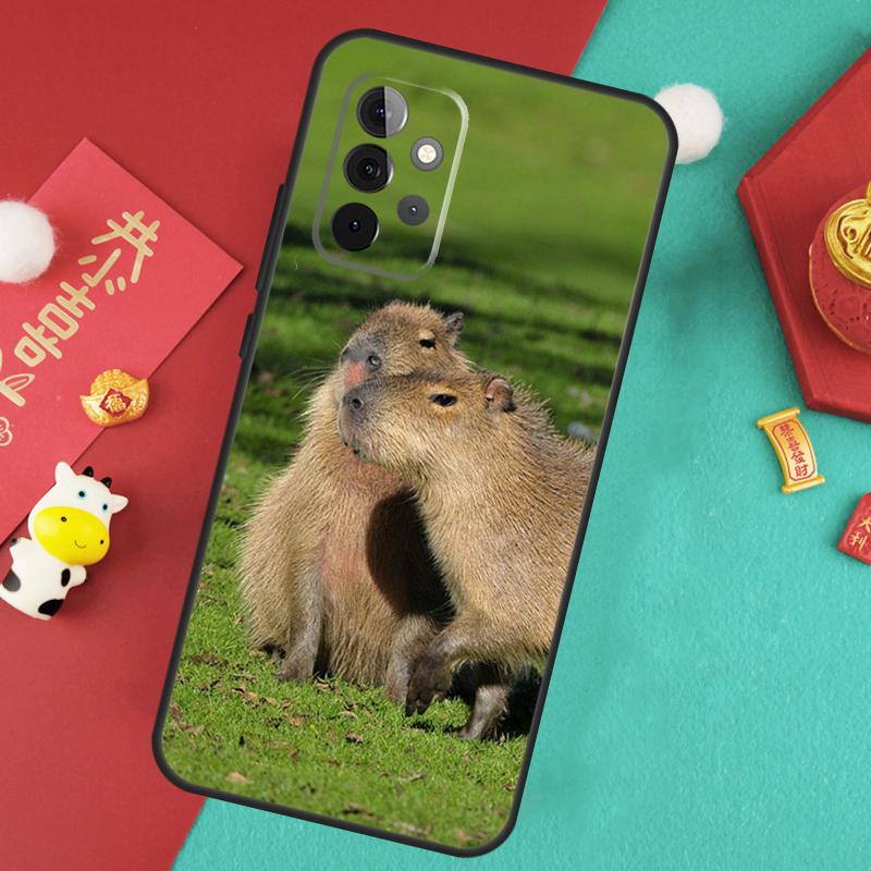 Étui Animal Capybara Pour Samsung Galaxy A17 A55 A35 A15 A32 A52 A13 A33 A53 A14 A34 A54 A06 A16 A26 A36 A56