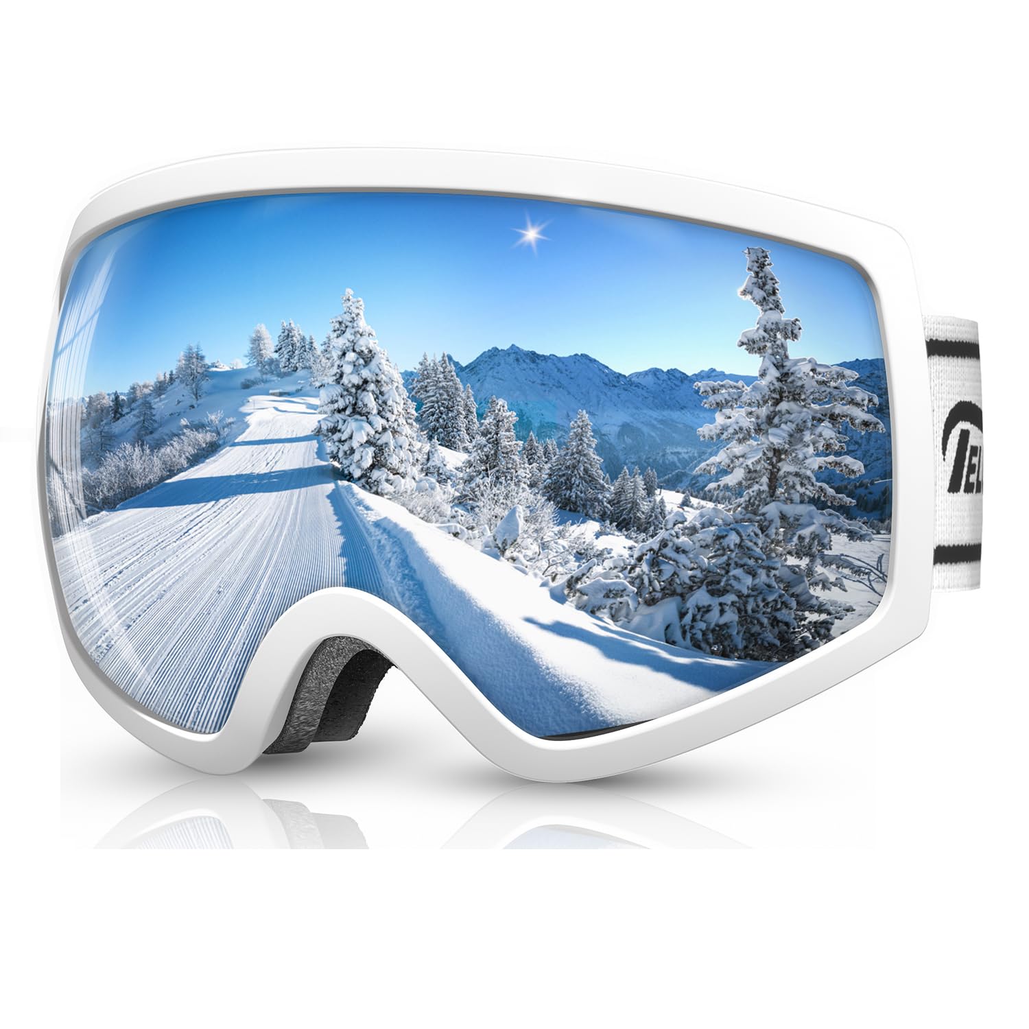 

OTG Горнолыжные очки с бейсболом Сделано в UV400 Широкое поле очков Шлем Снег и Унисекс для мужчин и и Серебристые Линзы EX-DASH Wide-Vision, Италия,