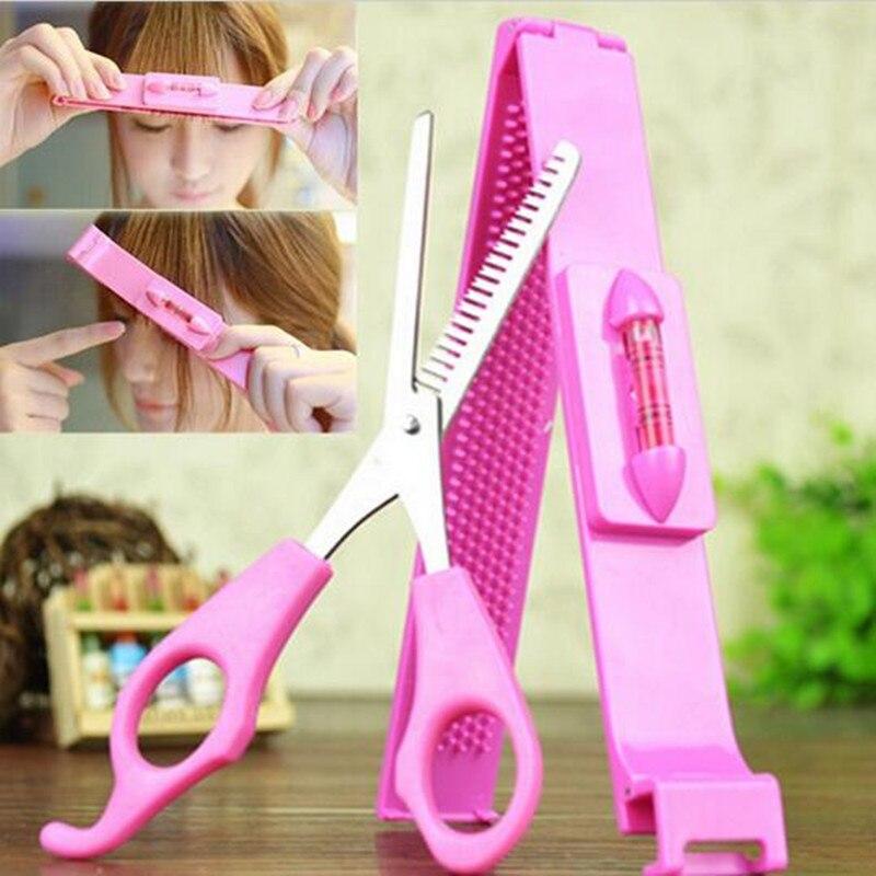 Professional Barber Tools DIY Hair Cutting Pruning Bangs Hairdressing Scissor with Ruler for Women Barber Supply