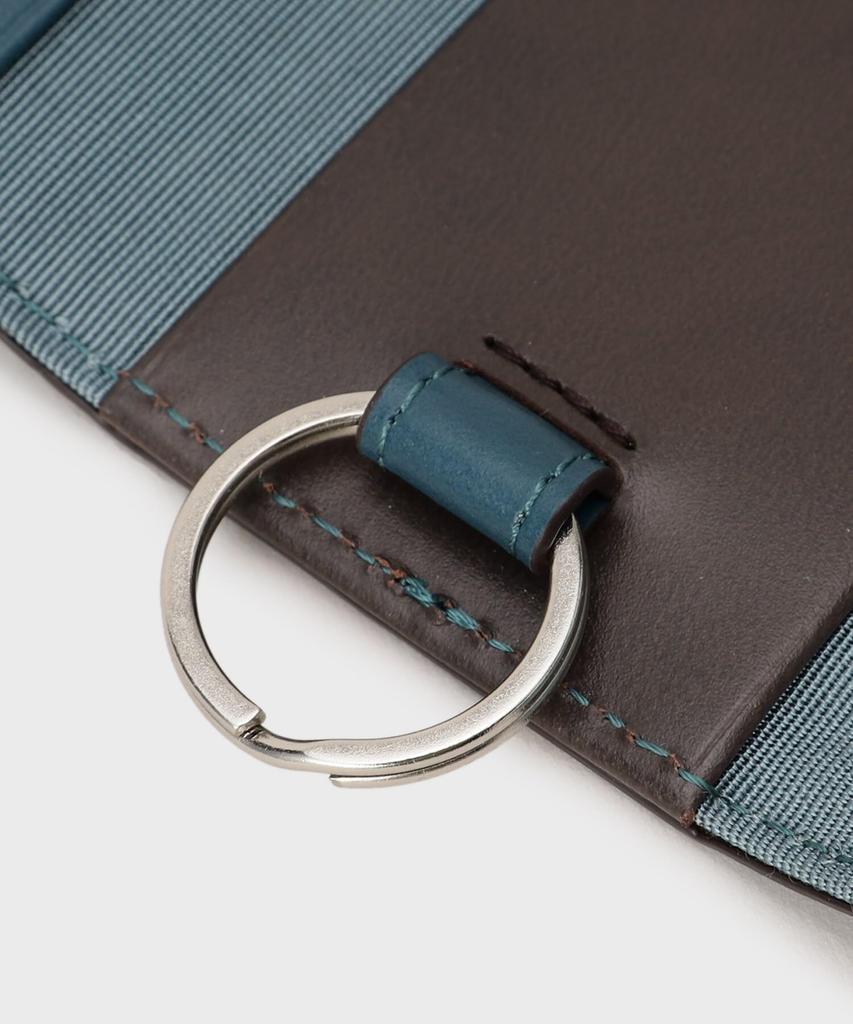 Takeo Kikuchi Key Case, Key Holder, Charm [NEW Leather Ripple] Key Case G8709491 Men's Navy (094) 00 (FREE)