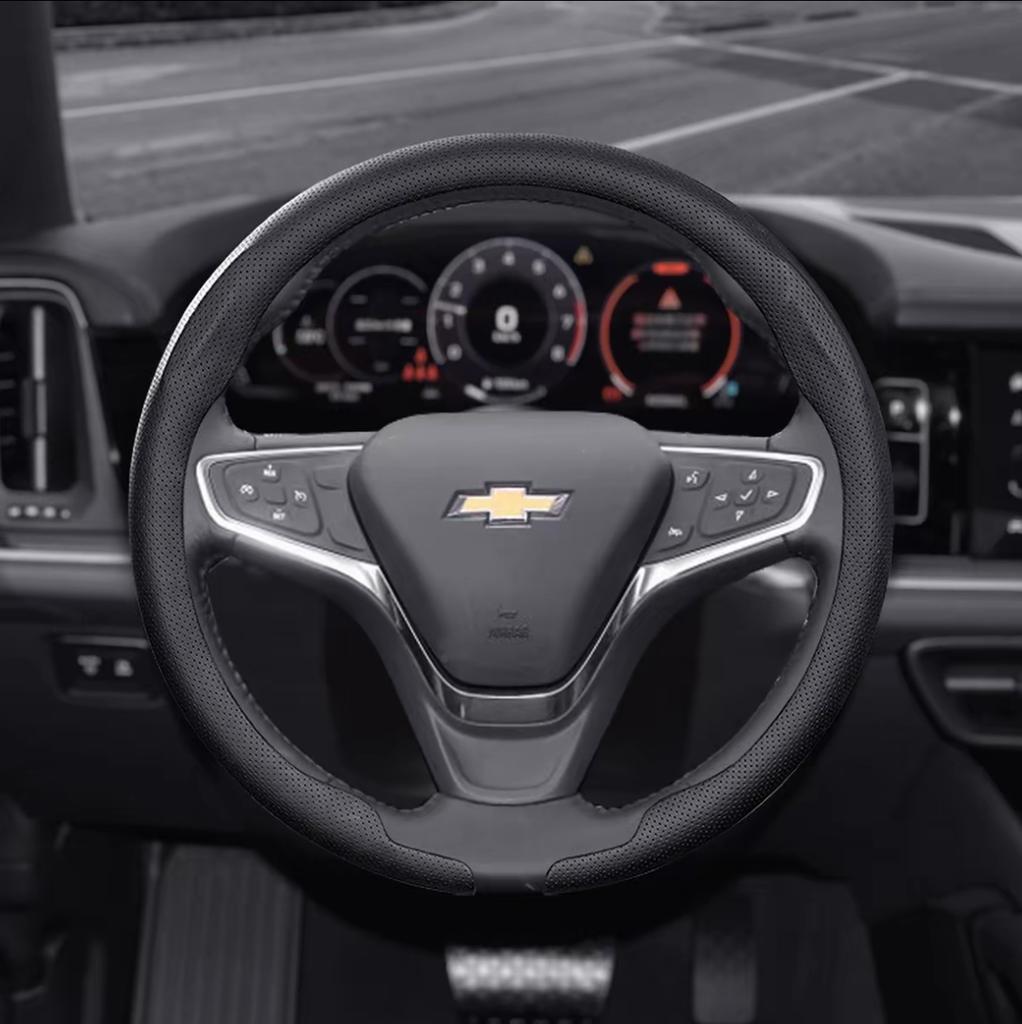 8D Nappa Leather Car Steering Wheel Cover For Chevrolet Aveo Bolt Onix Cruze Spark Cavalier Colorado Malibu Auto Accessories