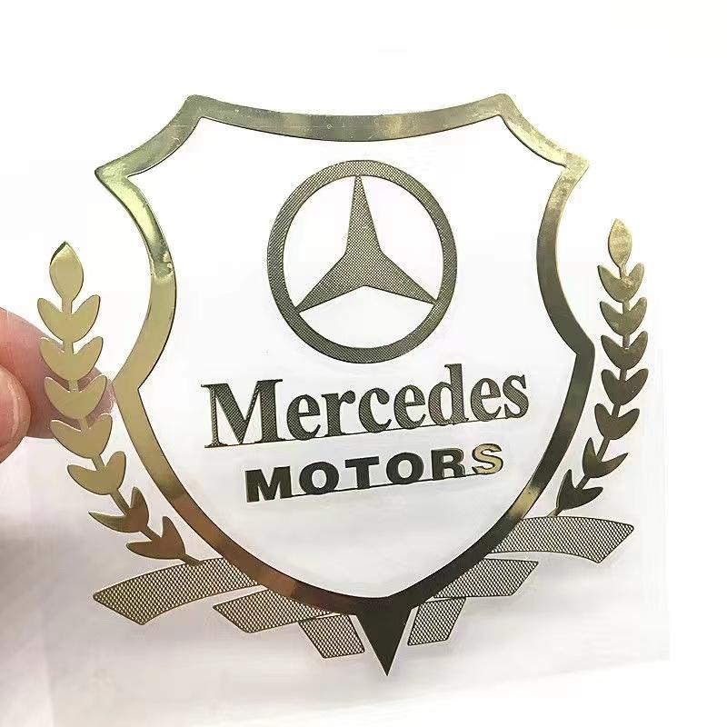 

3D Metal Car Body Decoration Stickers Badge Emblem Stickers For Mercedes Benz W203 W204 W210 W221 CLS CLA CLK SLK GL5 GLA CLA ML