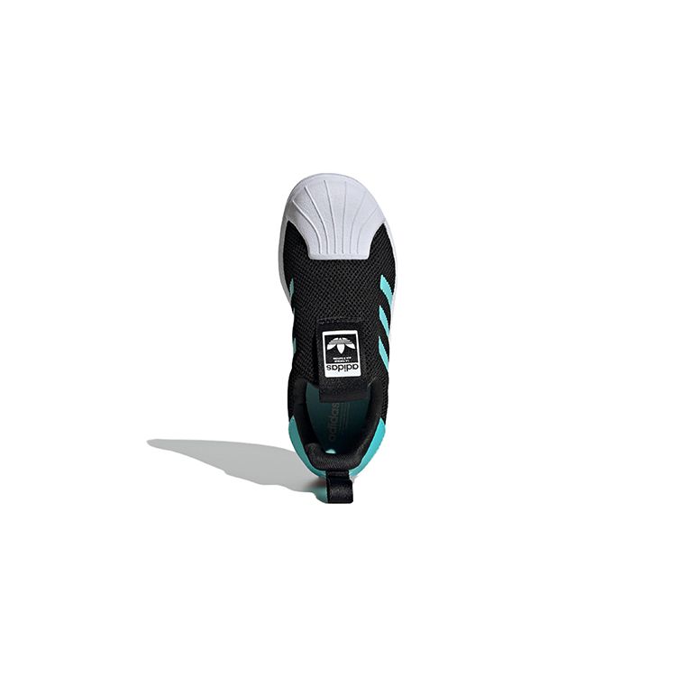 Adidas Superstar 360 C Core Black Flash Aqua Kids Sneakers Footwear-White IF5920