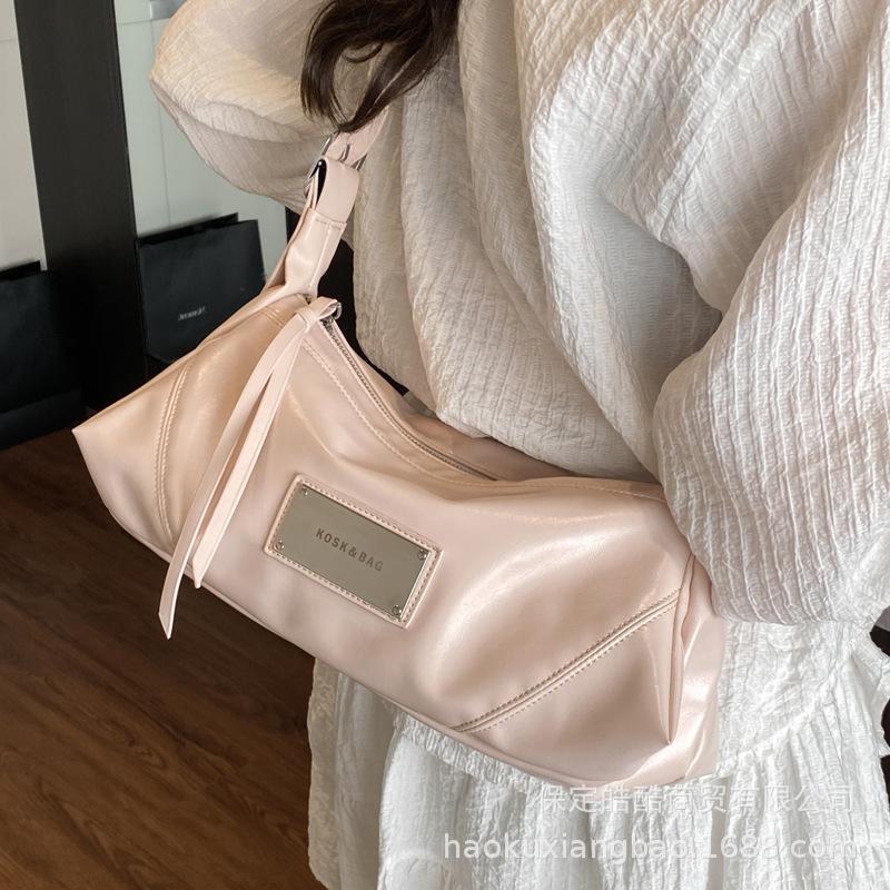 Korean Ins Trend Versatile Underarm Bag Female College Students Class Commuter Shoulder Bag 2025 New Niche Fashion